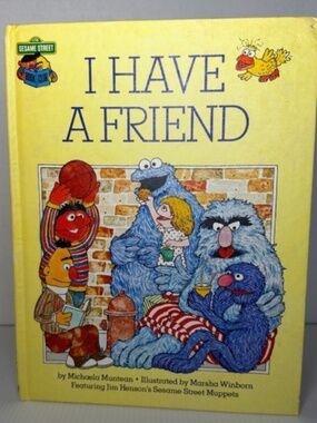 Vtg 1981 Sesame Street Book Club I Have A Friend Hardcover Book Muppets Muntean
